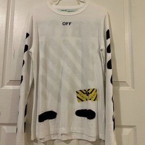 Off-White Diag Spray Long Sleeve Tee